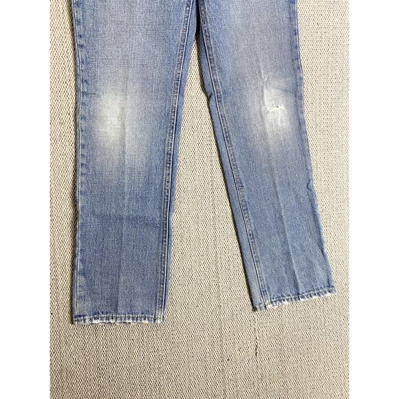 Vtg Polo‎ Ralph Lauren Jeans Youth 10 26X26 Blue Distressed Slim Straight 381 - Picture 3 of 13